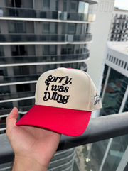 "Sorry, I Was DJing" Hat